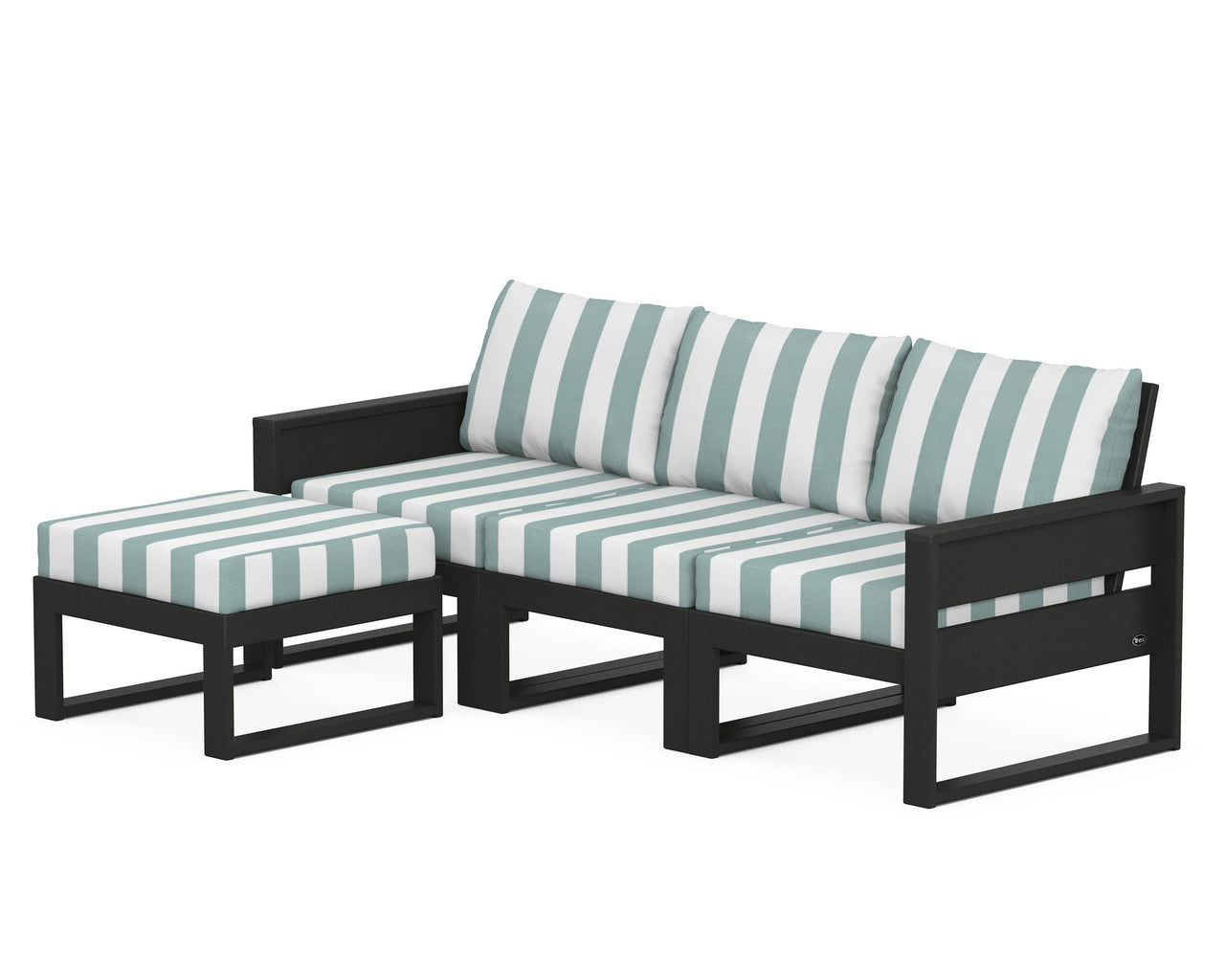 Trex Eastport 4- Piece Sectional with Ottoman