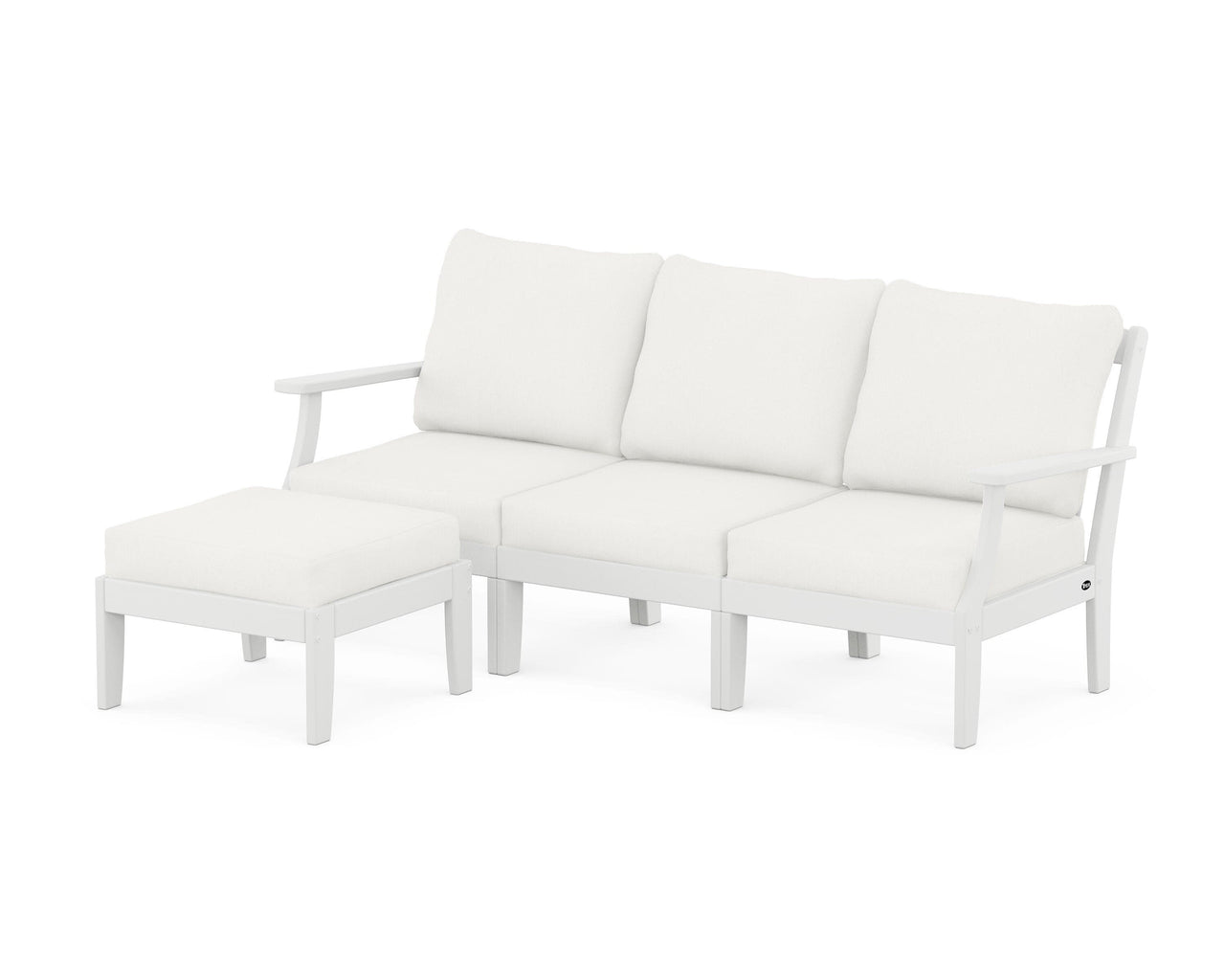 Trex Yacht Club Modular 4-Piece Deep Seating Set with Ottoman