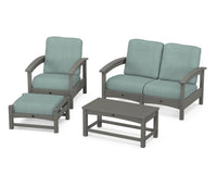 Thumbnail for Trex Rockport 4-Piece Deep Seating Conversation Group