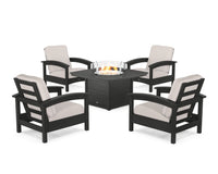 Thumbnail for Trex Rockport 5-Piece Deep Seating Set with Yacht Club Fire Pit Table