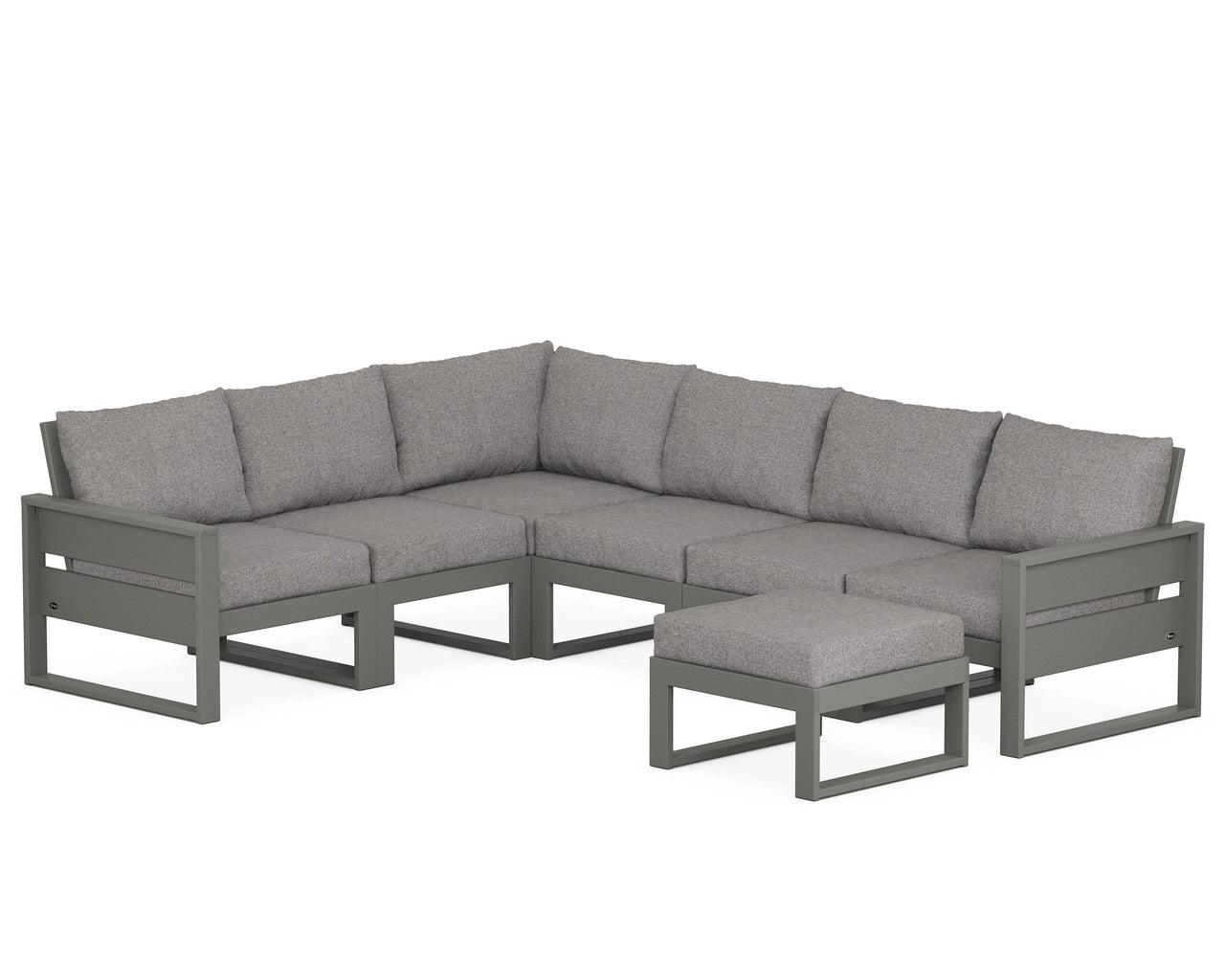 Trex Eastport 6-Piece Sectional with Ottoman
