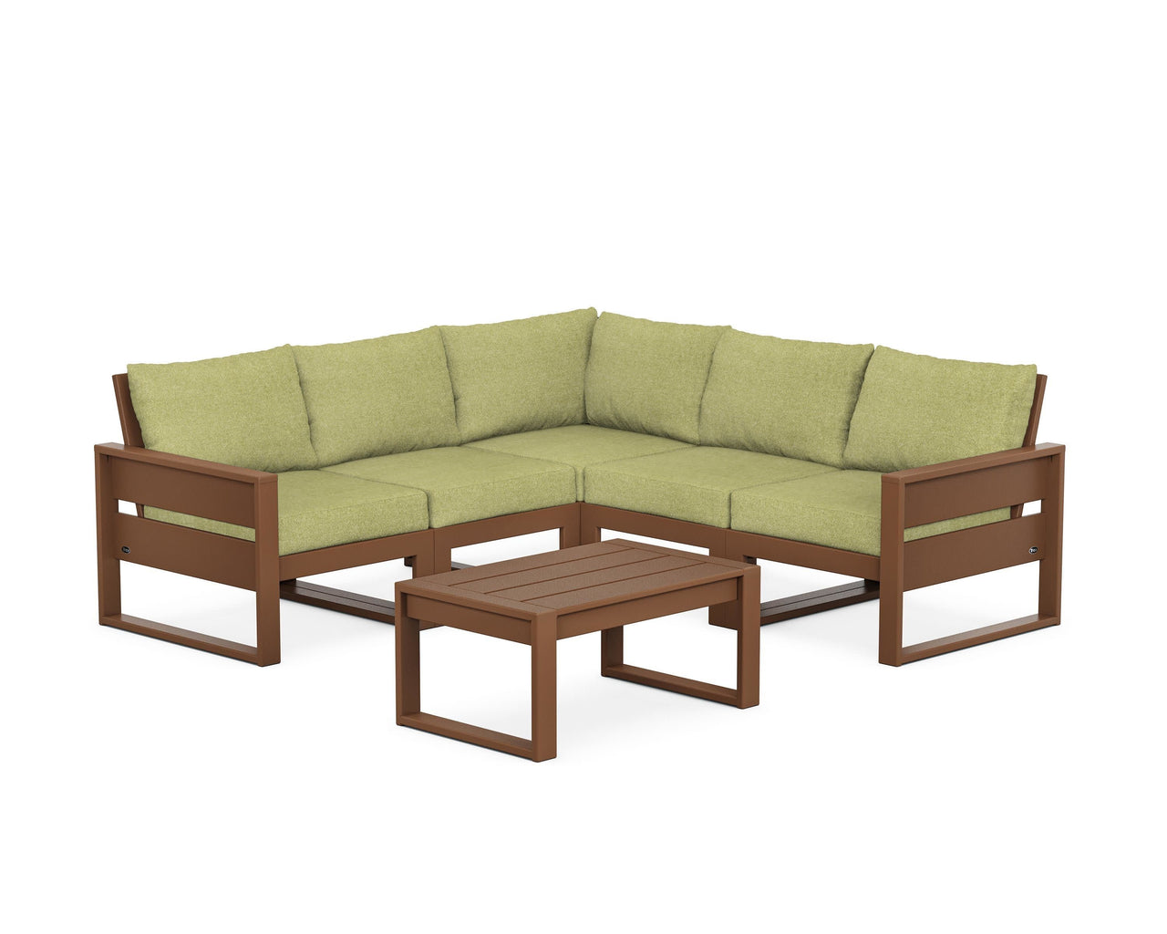 Trex Eastport 6-Piece Deep Seating Sectional + Coffee Table Set