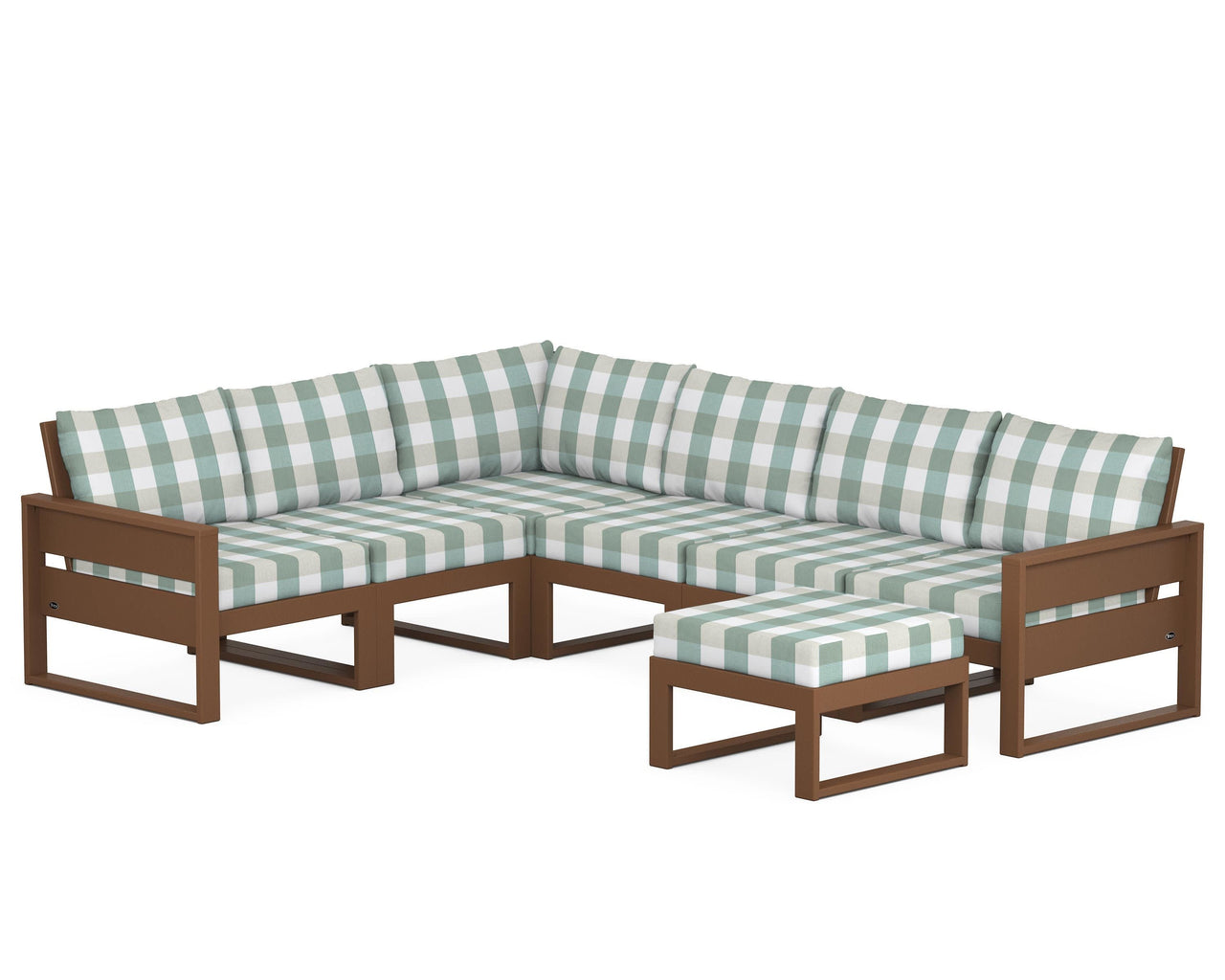 Trex Eastport 6-Piece Sectional with Ottoman