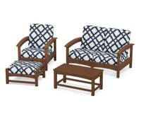 Thumbnail for Trex Rockport 4-Piece Deep Seating Conversation Group