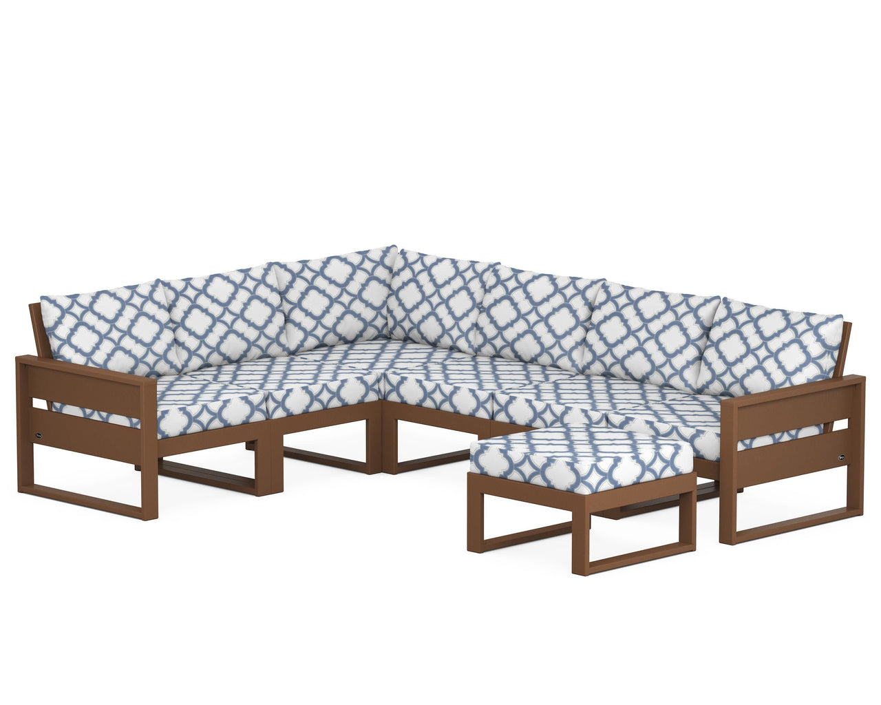 Trex Eastport 6-Piece Sectional with Ottoman