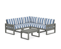 Thumbnail for Trex Eastport 6-Piece Deep Seating Sectional + Coffee Table Set