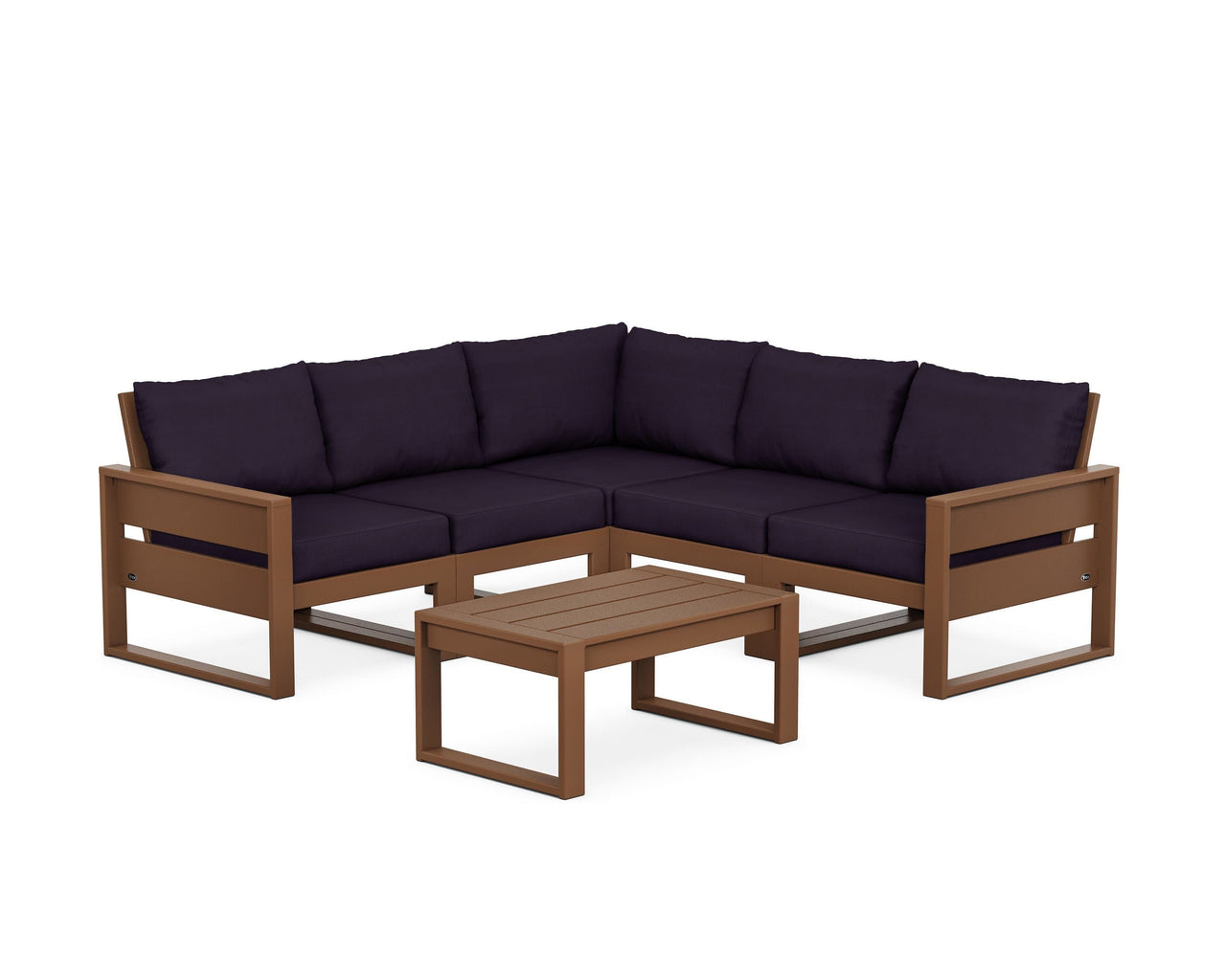 Trex Eastport 6-Piece Deep Seating Sectional + Coffee Table Set