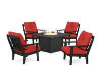 Thumbnail for Trex Cape Cod 5-Piece Deep Seating Set with Fire Pit Table