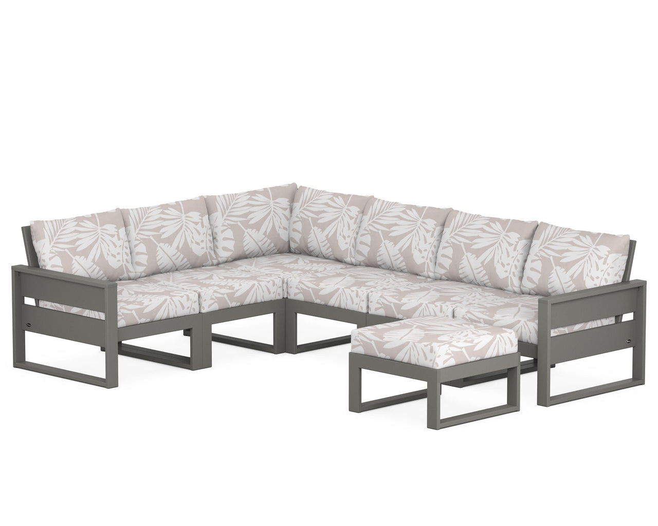 Trex Eastport 6-Piece Sectional with Ottoman