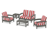 Thumbnail for Trex Rockport Club 6-Piece Deep Seating Conversation Set