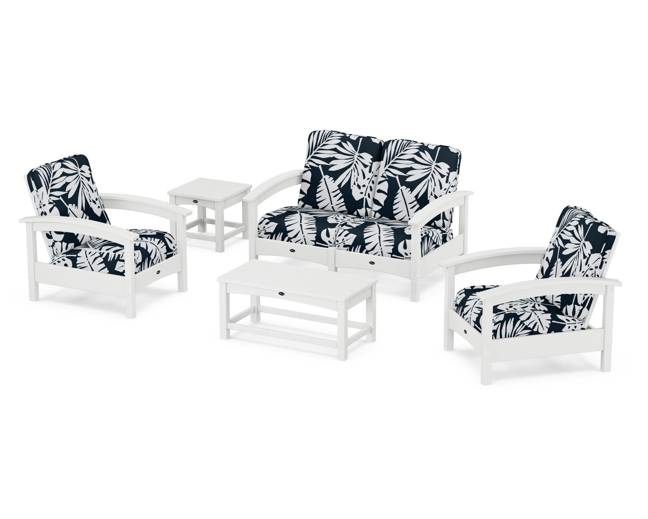 Trex Rockport Club 6-Piece Deep Seating Conversation Set