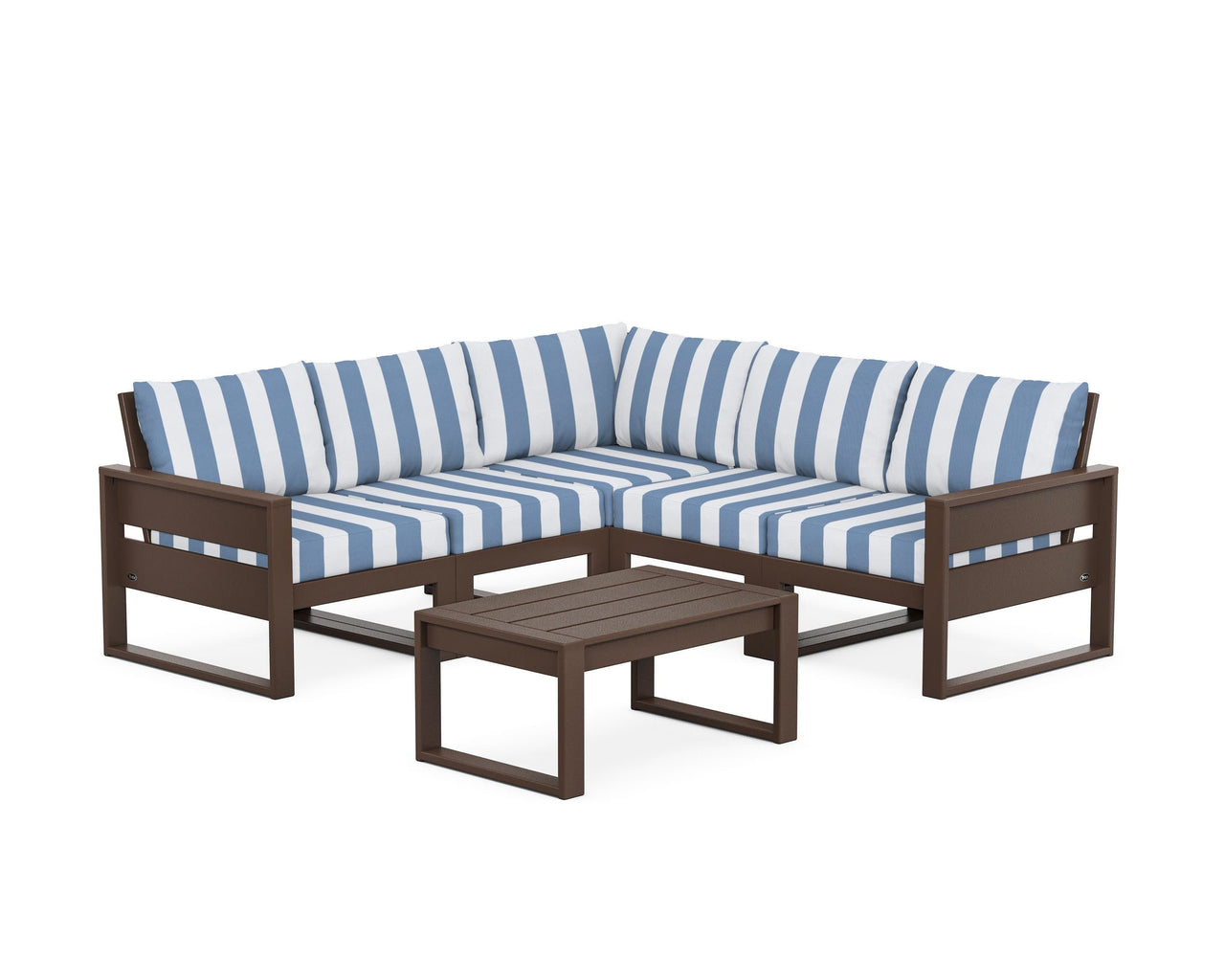 Trex Eastport 6-Piece Deep Seating Sectional + Coffee Table Set