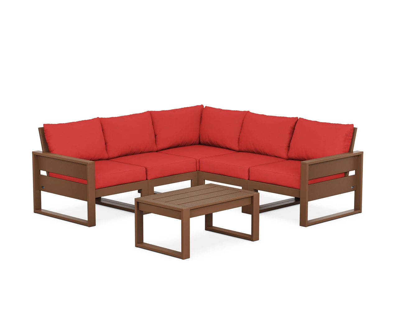 Trex Eastport 6-Piece Deep Seating Sectional + Coffee Table Set
