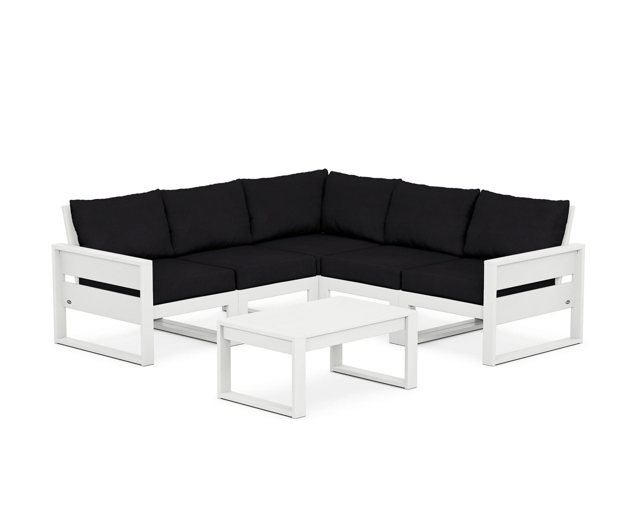 Trex Eastport 6-Piece Deep Seating Sectional + Coffee Table Set