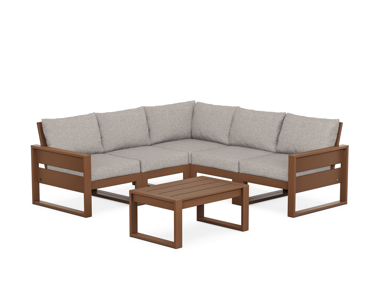 Trex Eastport 6-Piece Deep Seating Sectional + Coffee Table Set