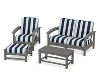 Thumbnail for Trex Rockport 4-Piece Deep Seating Conversation Group