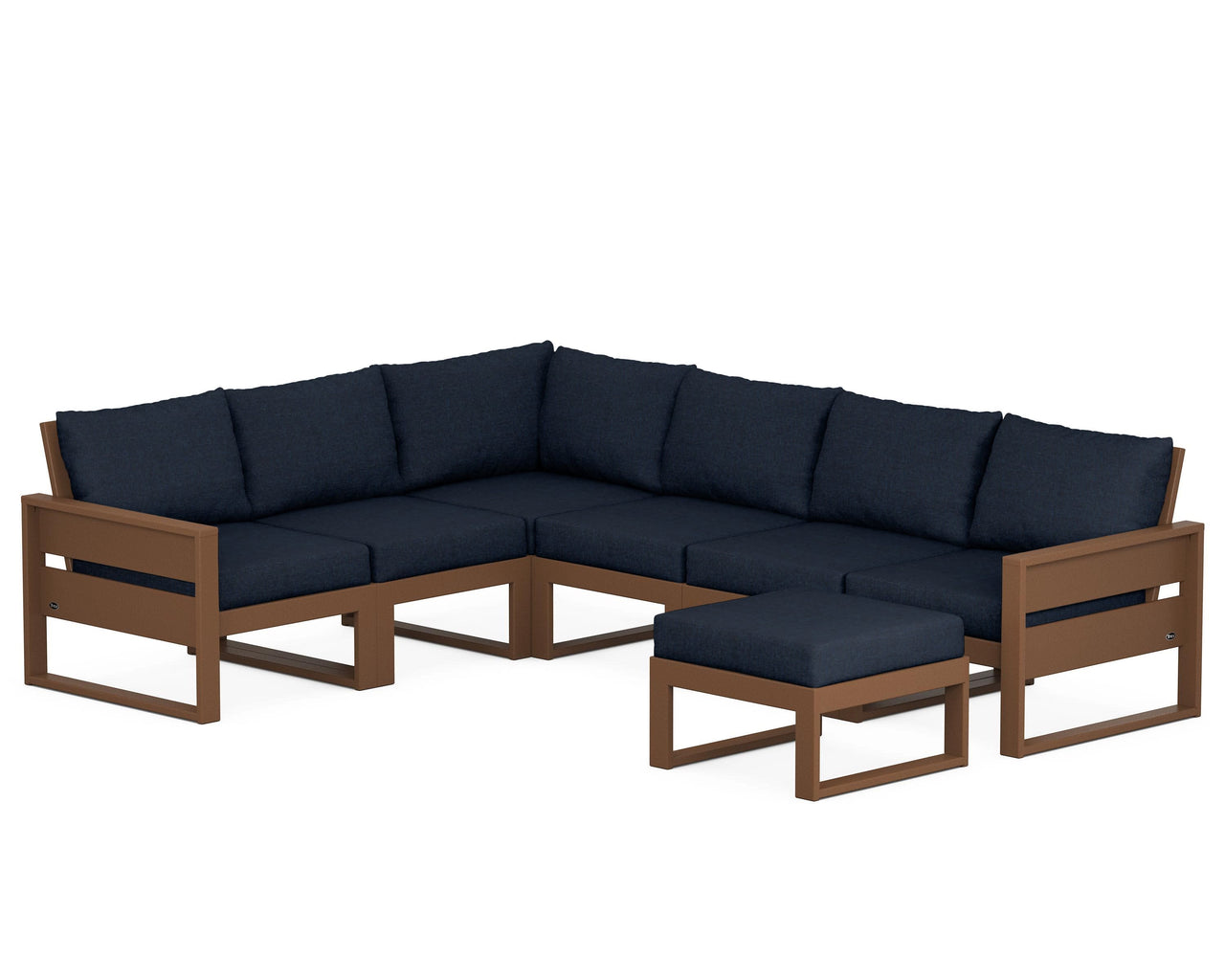 Trex Eastport 6-Piece Sectional with Ottoman