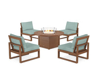 Thumbnail for Trex Eastport Modular 5-Piece Deep Seating Set with Round Fire Pit Table