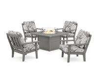 Thumbnail for Trex Cape Cod 5-Piece Deep Seating Set with Fire Pit Table