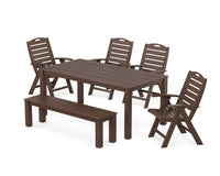 Thumbnail for Trex Yacht Club Highback Chair 6-Piece Parsons Dining Set with Bench