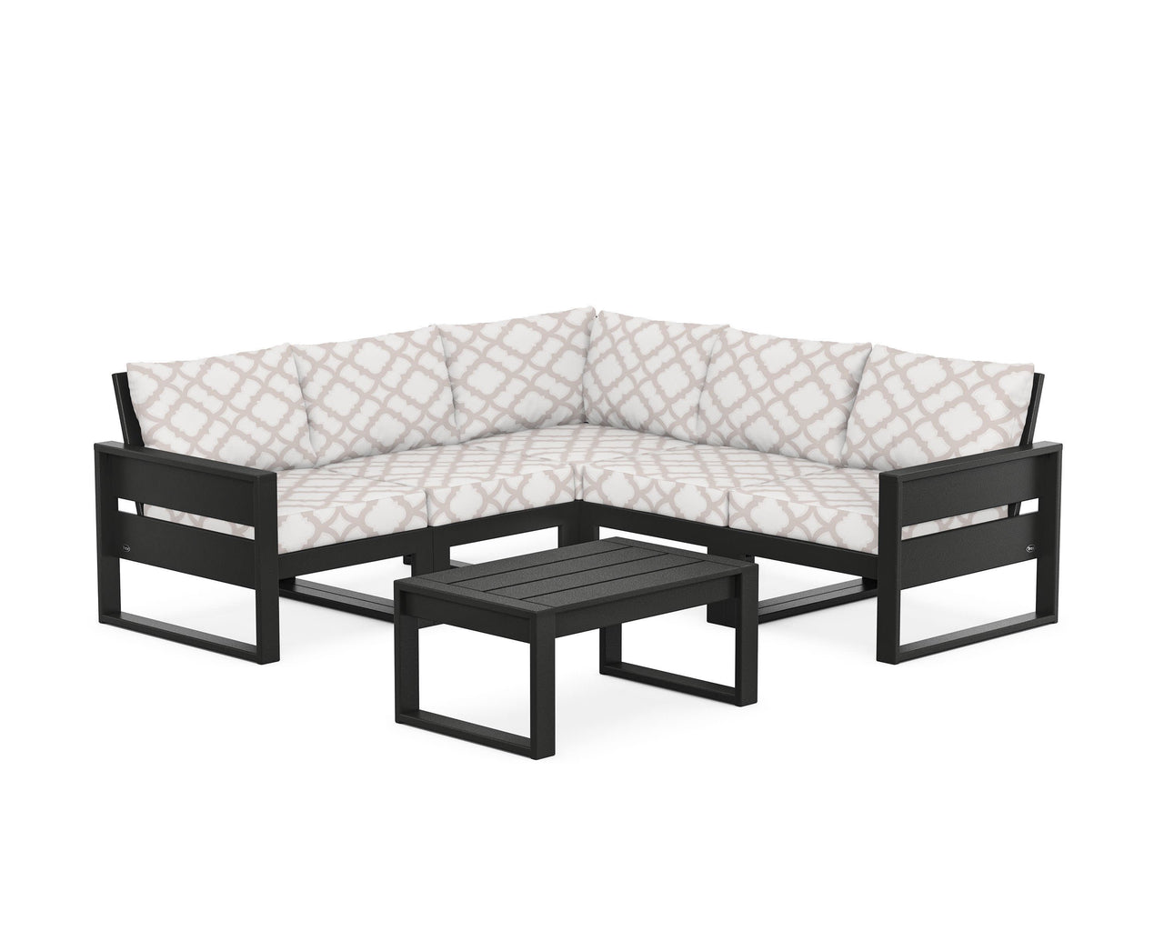 Trex Eastport 6-Piece Deep Seating Sectional + Coffee Table Set