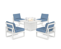 Thumbnail for Trex Eastport Modular 5-Piece Deep Seating Set with Square Fire Pit Table