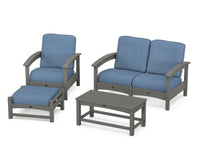Thumbnail for Trex Rockport 4-Piece Deep Seating Conversation Group