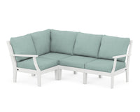 Thumbnail for Trex Yacht Club Modular 4-Piece Deep Seating Set