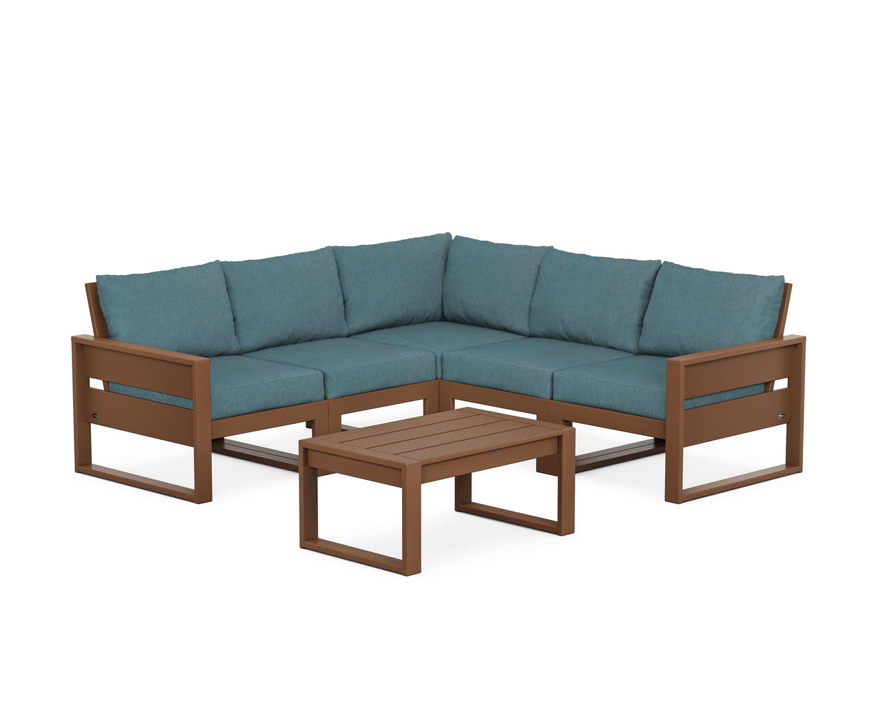 Trex Eastport 6-Piece Deep Seating Sectional + Coffee Table Set