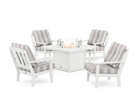Thumbnail for Trex Cape Cod 5-Piece Deep Seating Set with Fire Pit Table