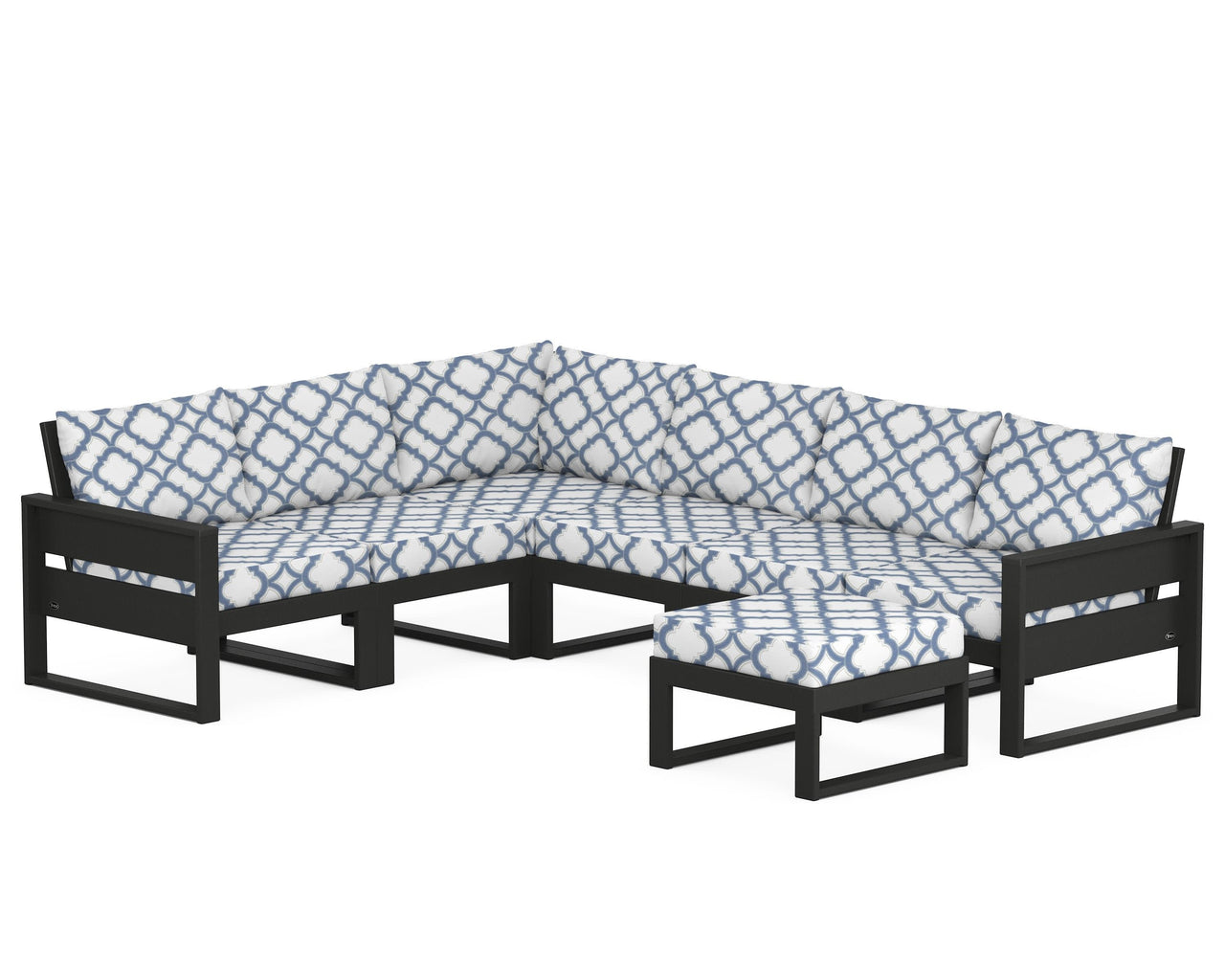 Trex Eastport 6-Piece Sectional with Ottoman