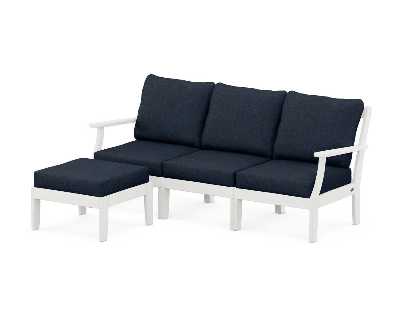 Trex Yacht Club Modular 4-Piece Deep Seating Set with Ottoman