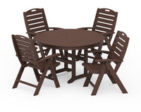 Thumbnail for Trex Yacht Club Highback 5-Piece Round Dining Set