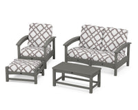 Thumbnail for Trex Rockport 4-Piece Deep Seating Conversation Group
