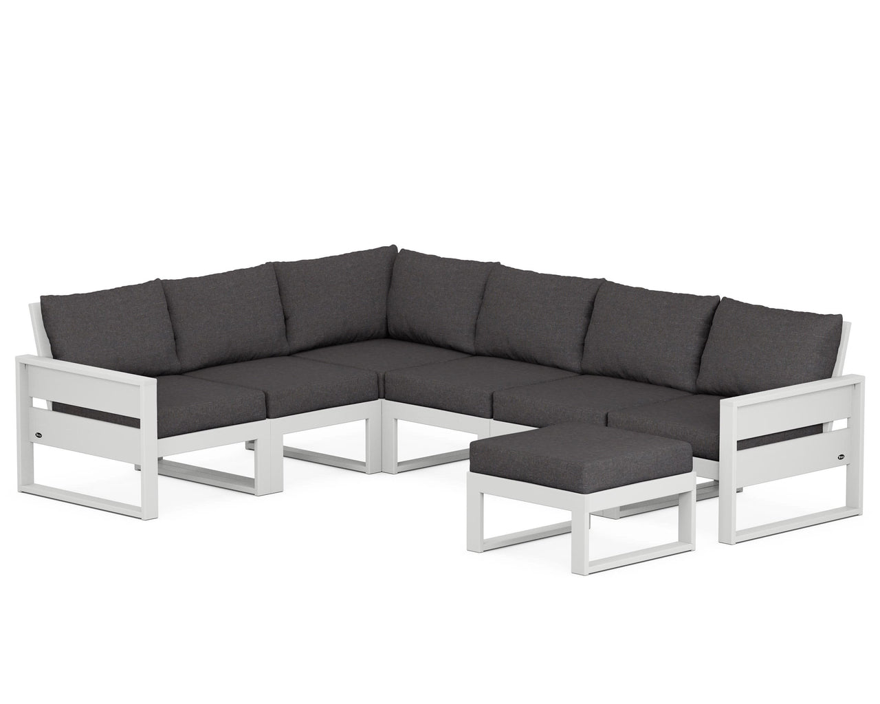 Trex Eastport 6-Piece Sectional with Ottoman