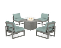 Thumbnail for Trex Eastport Modular 5-Piece Deep Seating Set with Yacht Club Fire Pit Table