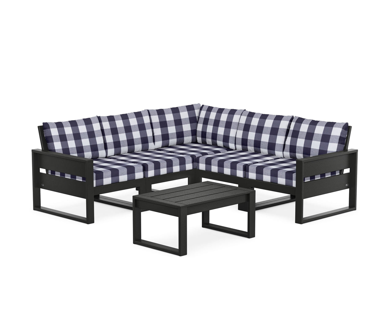 Trex Eastport 6-Piece Deep Seating Sectional + Coffee Table Set