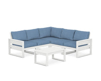 Thumbnail for Trex Eastport 6-Piece Deep Seating Sectional + Coffee Table Set