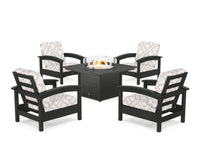 Thumbnail for Trex Rockport 5-Piece Deep Seating Set with Square Fire Pit Table