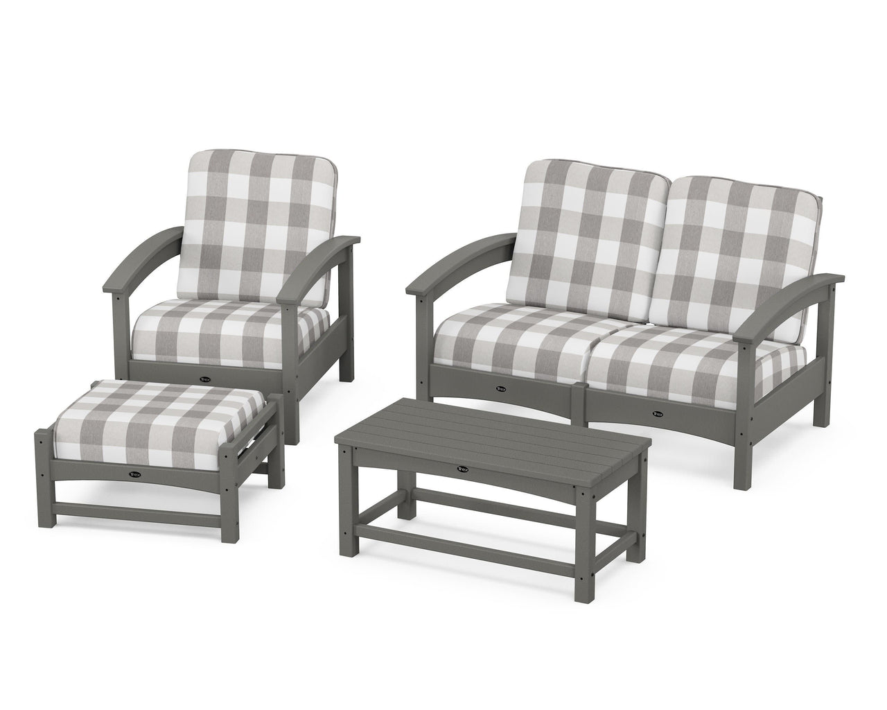 Trex Rockport 4-Piece Deep Seating Conversation Group