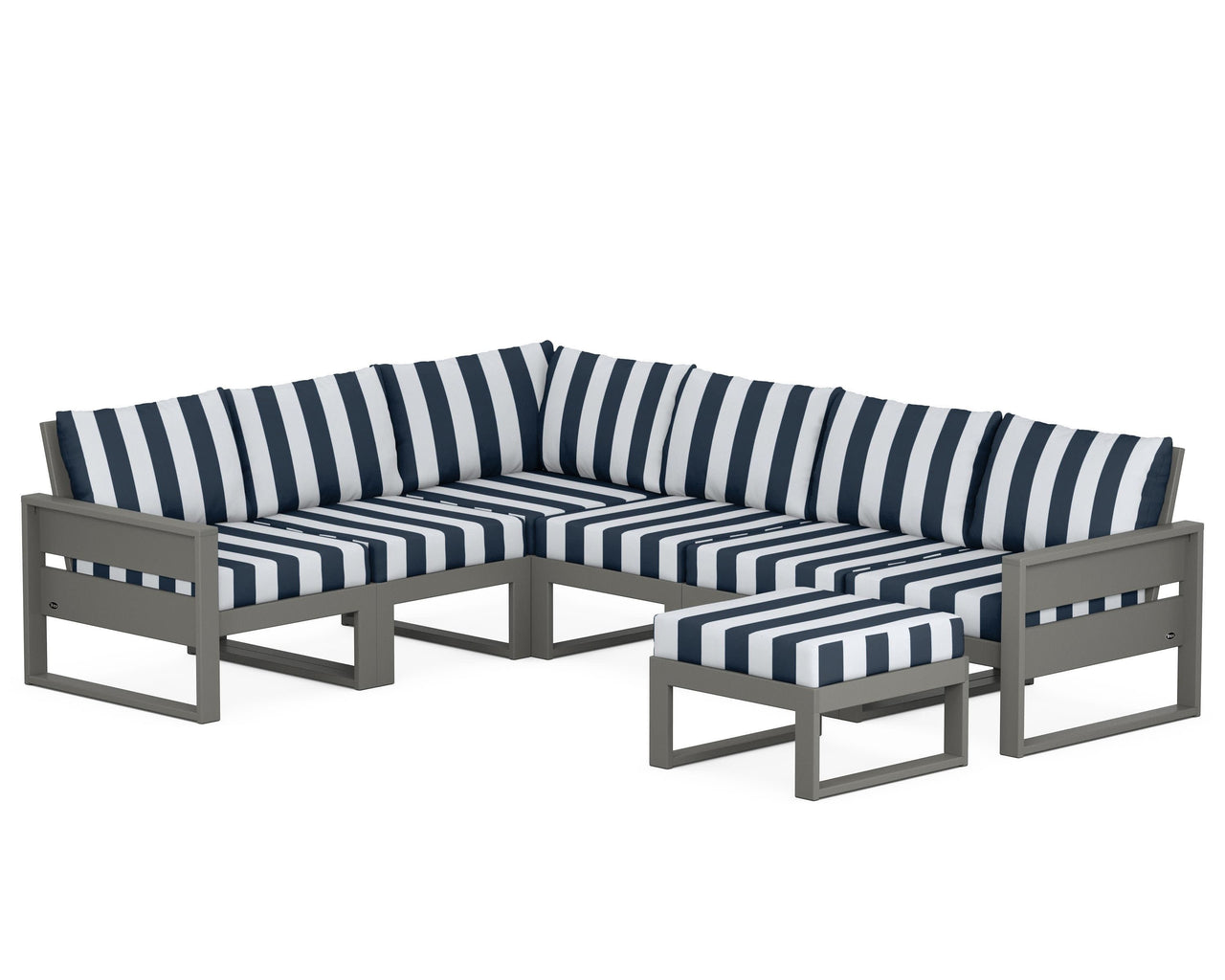 Trex Eastport 6-Piece Sectional with Ottoman