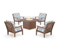Thumbnail for Trex Yacht Club 5-Piece Deep Seating Set with Fire Pit Table