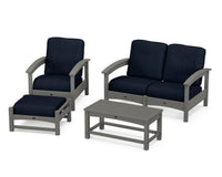 Thumbnail for Trex Rockport 4-Piece Deep Seating Conversation Group