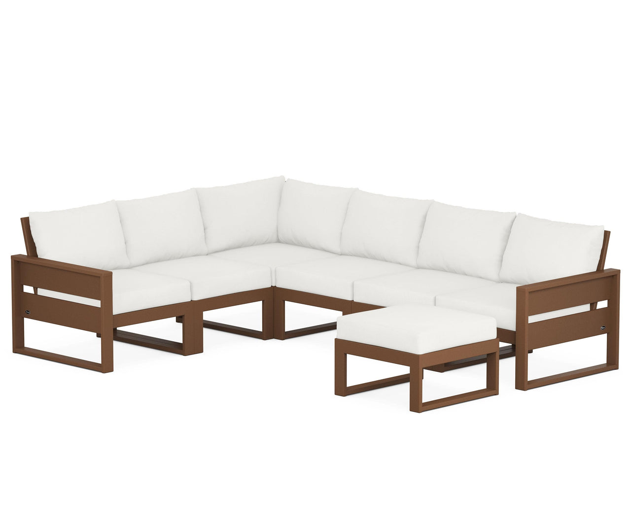Trex Eastport 6-Piece Sectional with Ottoman