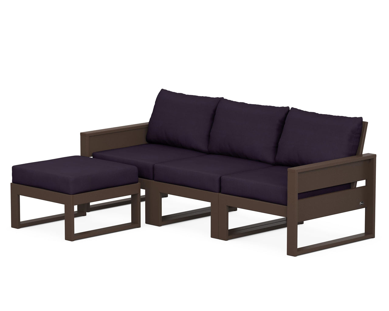 Trex Eastport 4- Piece Sectional with Ottoman