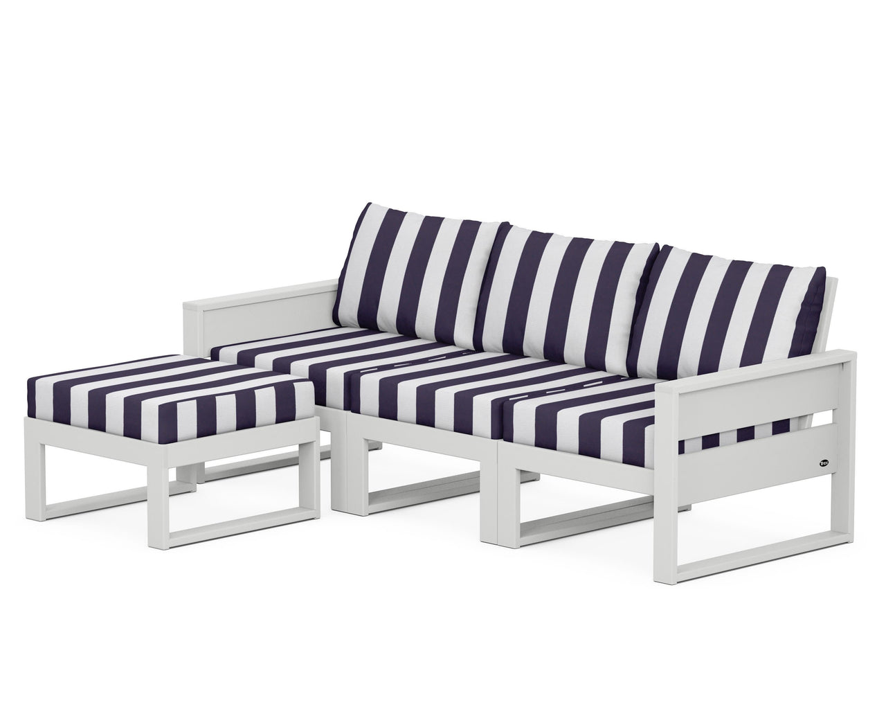 Trex Eastport 4- Piece Sectional with Ottoman