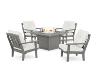 Thumbnail for Trex Cape Cod 5-Piece Deep Seating Set with Fire Pit Table