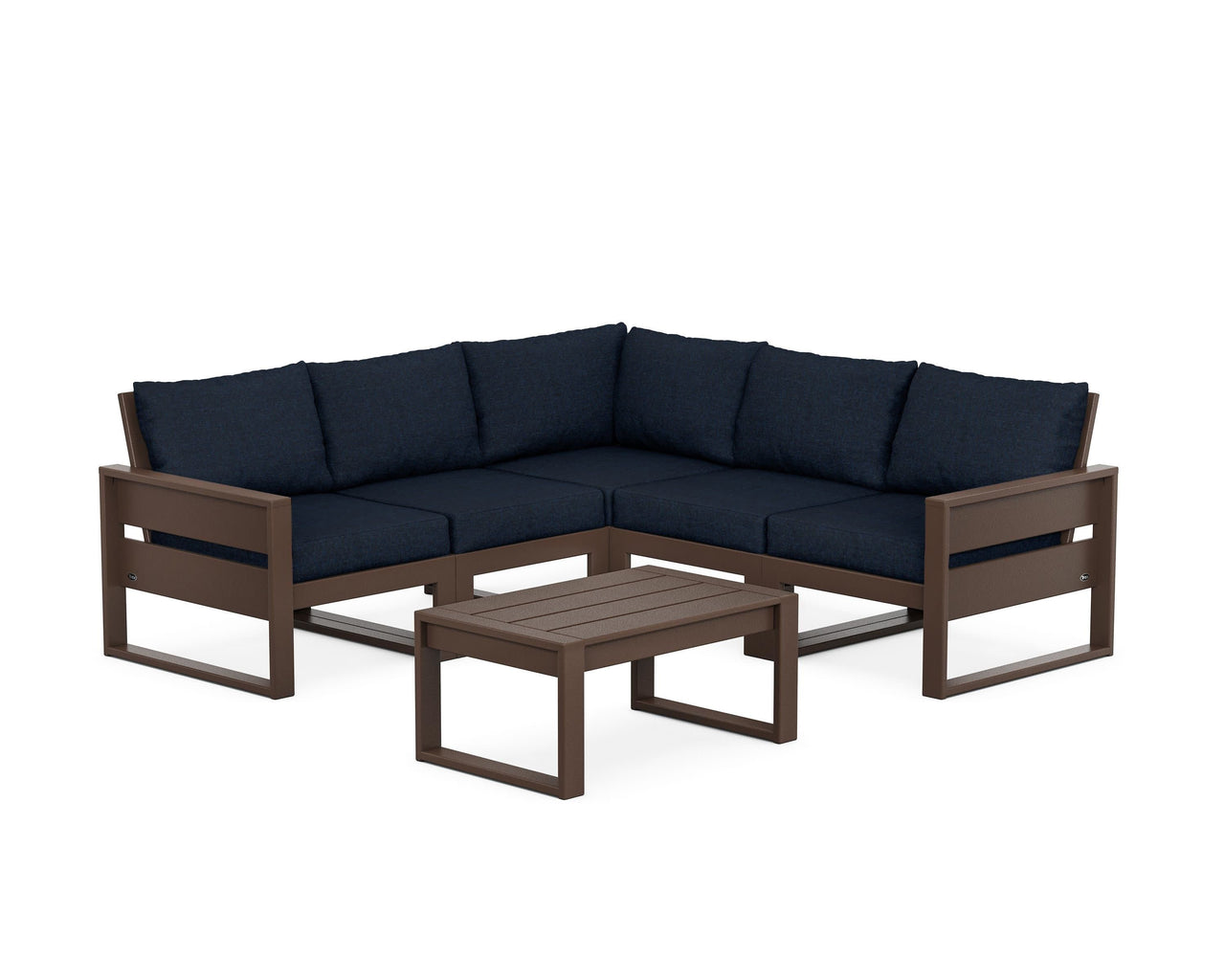 Trex Eastport 6-Piece Deep Seating Sectional + Coffee Table Set