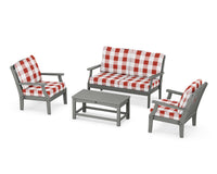 Thumbnail for Trex Yacht Club 4-Piece Deep Seating Chair Set
