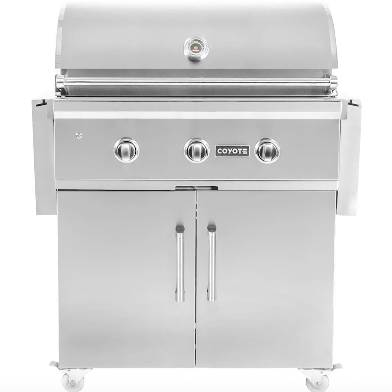 Coyote C-Series 34-Inch 3-Burner Freestanding Natural Gas Grill - C2C34NG  C1C34CT